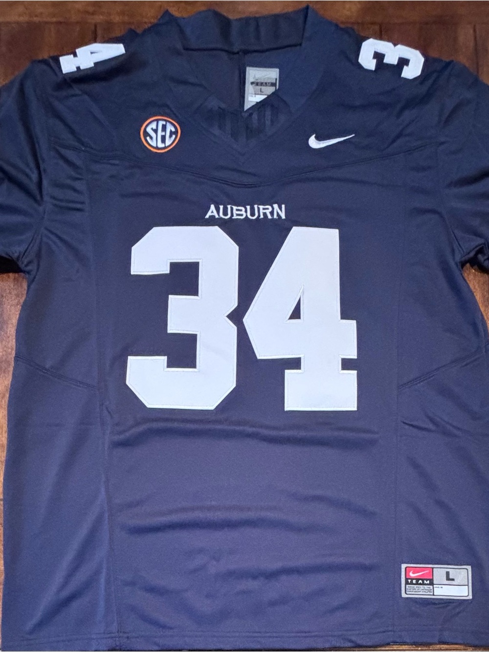 Auburn Tigers Bo Jackson Football Jersey #34 Adult Large NWT